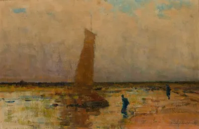 Sail Boat At The Sea Coast