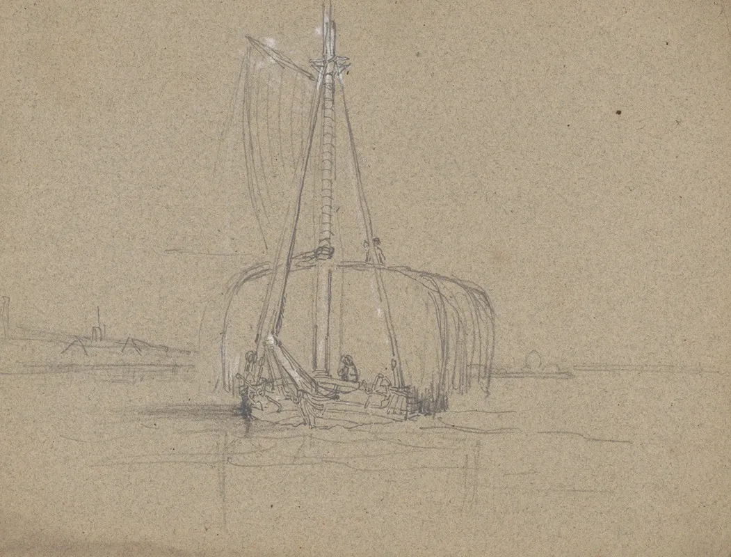 Sailboat Loaded With Hay