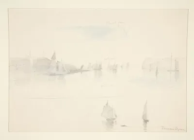 Sailboats In A Bay