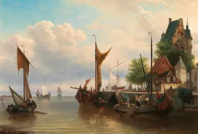Sailboats In The Harbour