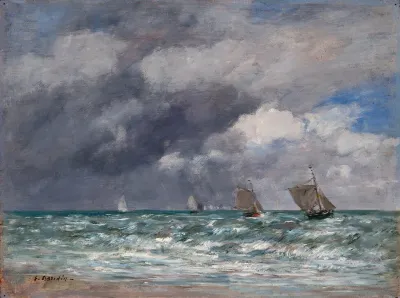 Sailboats Near Trouville