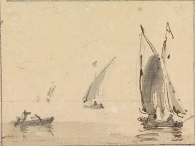 Sailboats On Calm Sea