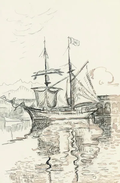 Sailing Boats In Harbour