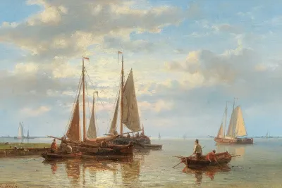 Sailing Boats On Rough Seas