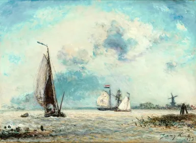Sailing Boats On The Meuse