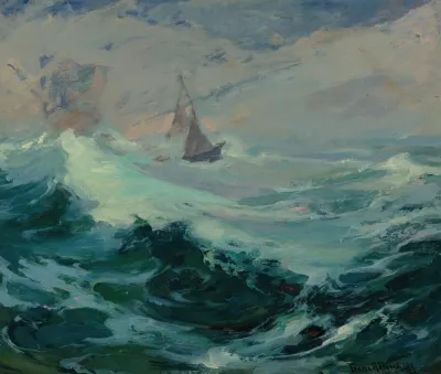 Sailing On A Stormy Sea