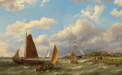 Sailing Ships On The Scheldt