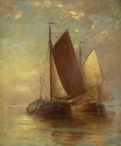 Sailing Vessels At Sea