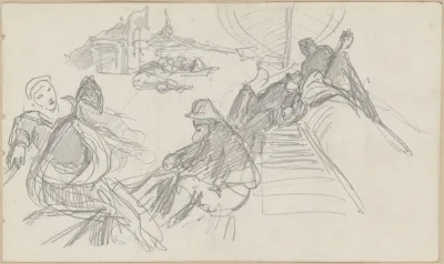 Sailors Relaxing On Deck