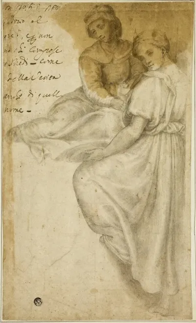 Saint Anne And Standing Woman With Salver