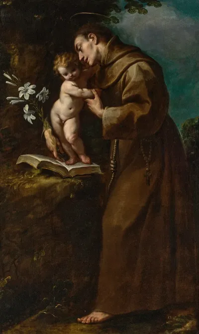 Saint Anthony Of Padua With The Infant Christ