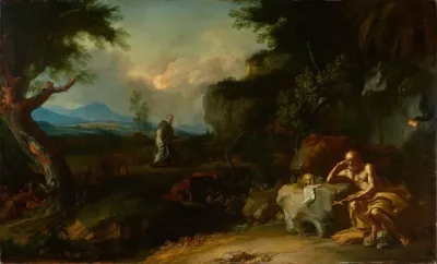 Saint Anthony Visiting Saint Paul Of Thebes In The Desert