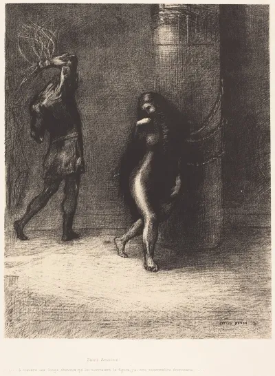 Saint Antoine A Travers Ses Longs Cheveux Qui Lui Couvraient La Figure Jai Cru Reconnaitre Ammonaria