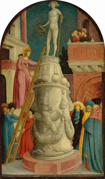Saint Apollonia Destroys A Pagan Idol