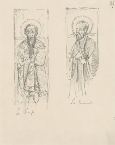 Saint Basil And Saint Cosmas Copies Of The Iconostasis In Bohorodchany