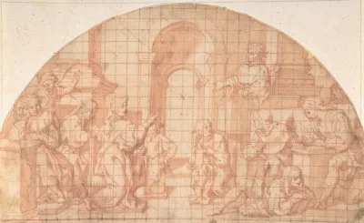 Saint Benedict At The School In Rome
