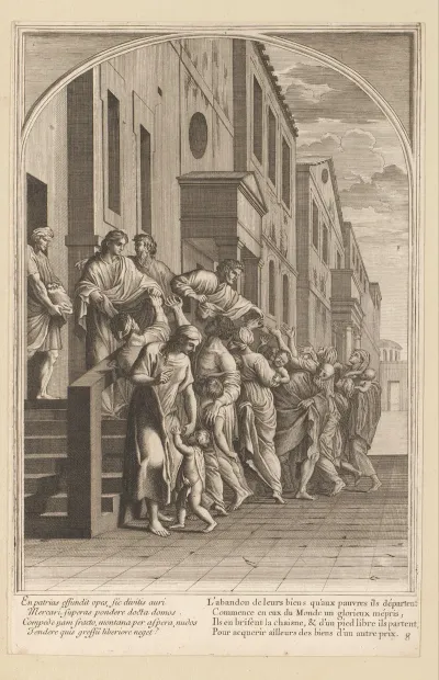 Saint Bruno And His Companions Distribute Their Goods Among The Poor