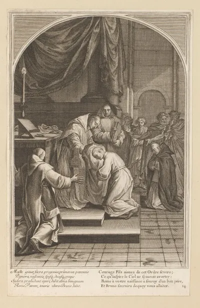 Saint Bruno Bestows The Orders Habit