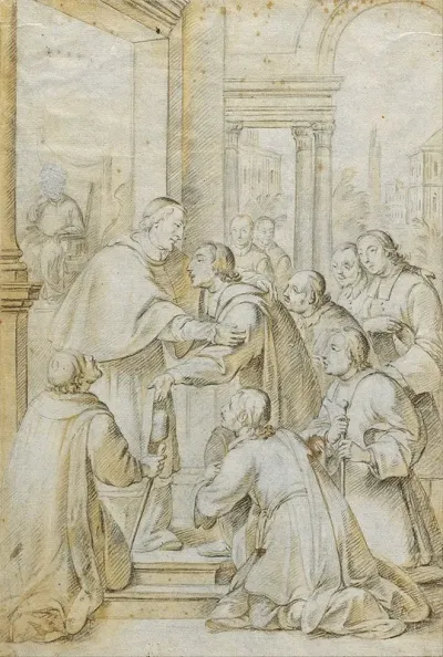Saint Bruno Meets Bishop Hugh Of Cologne