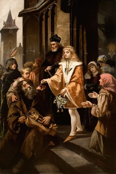 Saint Casimir Giving Alms