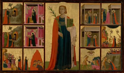 Saint Catherine Of Alexandria And Twelve Scenes From Her Life