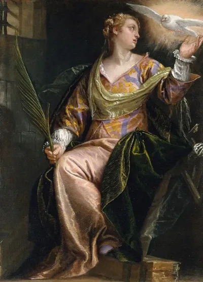Saint Catherine Of Alexandria In Prison