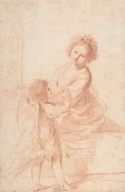Saint Cecilia Playing The Organ
