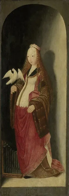 Saint Cecilia Right Wing Of A Triptych