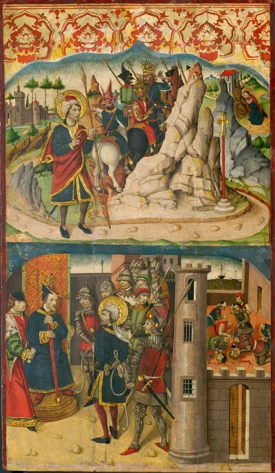 Saint Christopher Meets Satan Saint Christopher Before The King Of Lycia