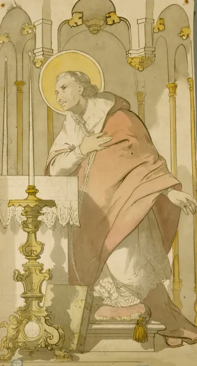 Saint Ecclesiastique En Priere