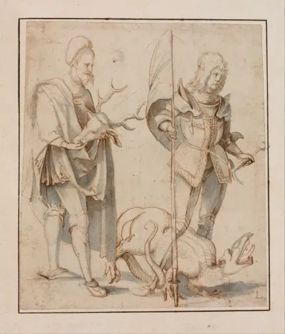 Saint Eustace And Saint George