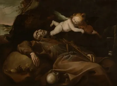 Saint Francis Comforted By An Angel