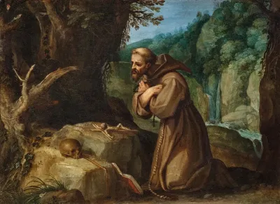 Saint Francis Of Assisi In Meditation