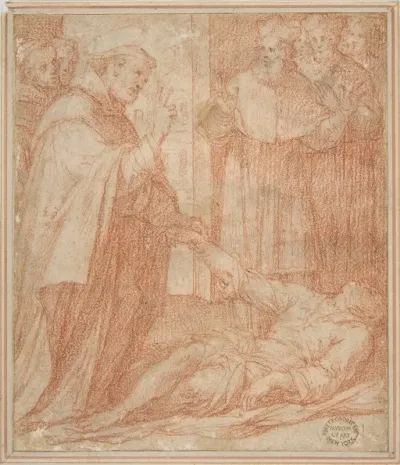 Saint Francis Of Assisi Resuscitating A Dead Youth