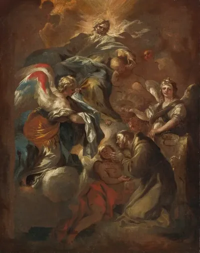 Saint Francis Refuses The Priesthood A Bozzetto