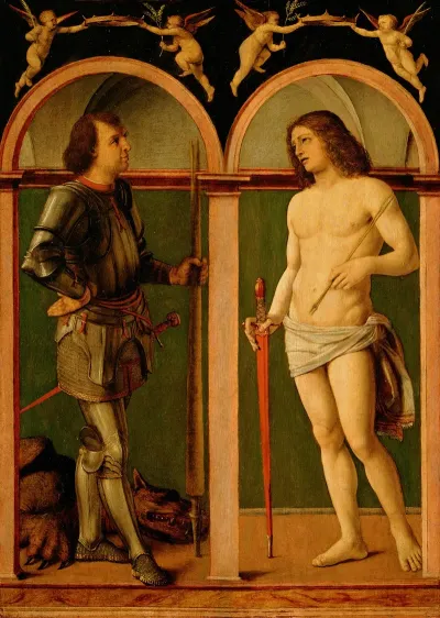 Saint George And Saint Sebastian