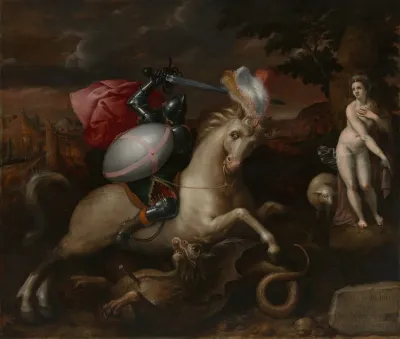 Saint George Defeating The Dragon