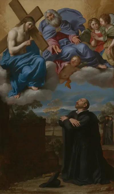 Saint Ignatius Of Loyolas Vision Of Christ And God The Father At La Storta