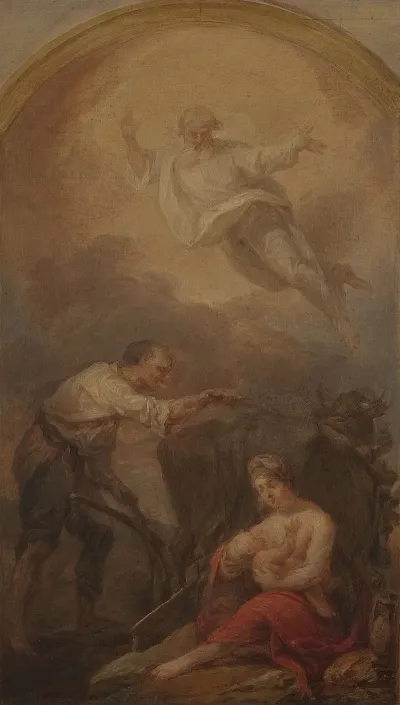 Saint Isidore Ploughing Sketch