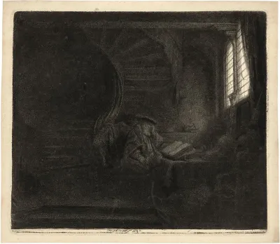 Saint Jerome In A Dark Chamber