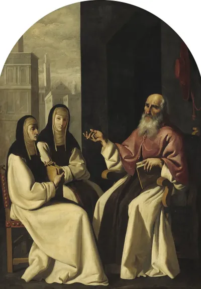 Saint Jerome With Saint Paula And Saint Eustochium
