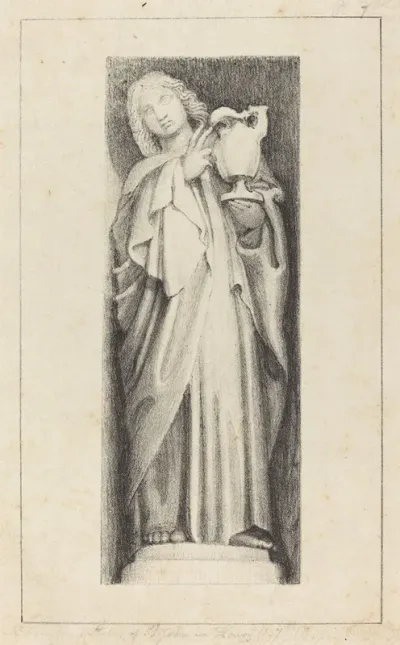 Saint John From Henry The Sevenths Chapel Westminster Abbey Published 1829