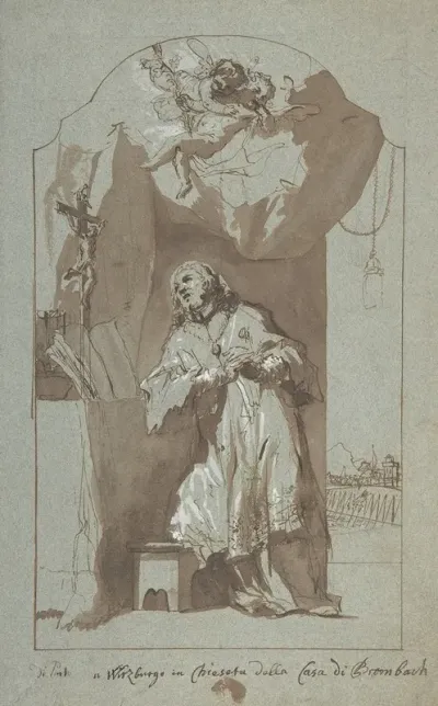 Saint John Nepomuk Praying