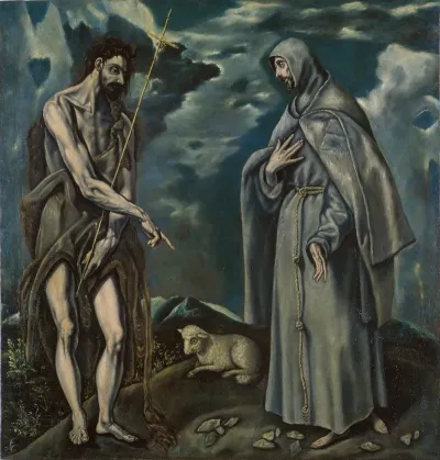 Saint John The Baptist And Saint Francis Of Assisi