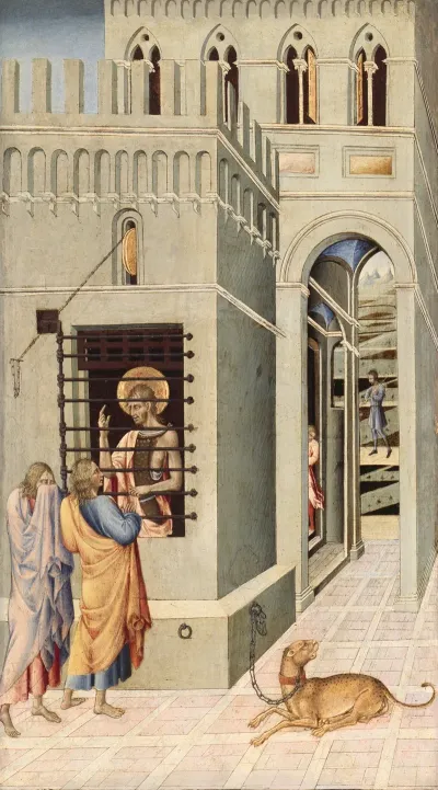 Saint John The Baptist In Prison Visited By Two Disciples