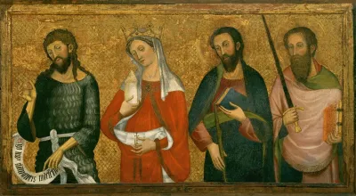 Saint John The Baptist Saint Mary Magdalene Saint James The Less And Saint Paul
