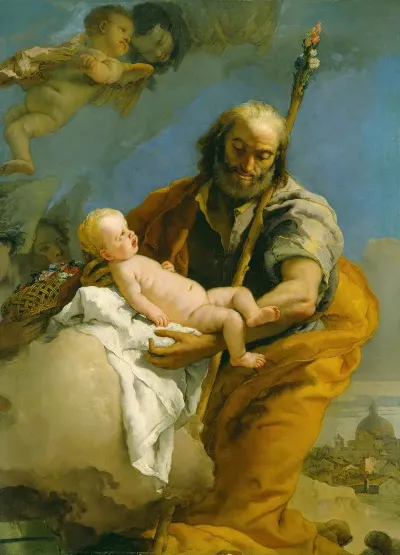 Saint Joseph And The Christ Child 2