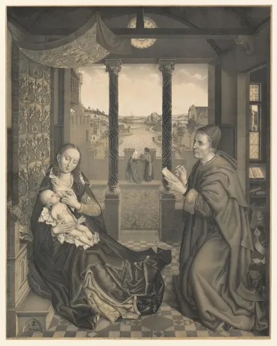 Saint Luke Draws Mary With Child