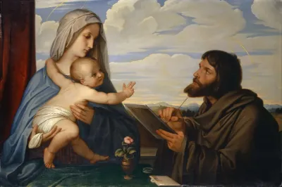 Saint Luke Painting The Virgin