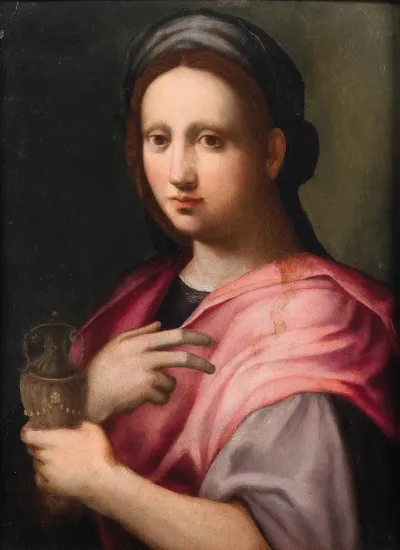 Saint Mary Magdalene Holding An Ointment Vessel